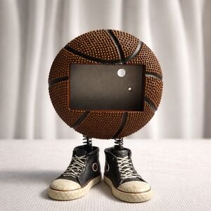Novelty Basketball Frame with Sneaker Base - Brown